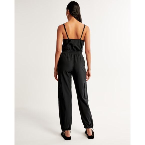 Abercrombie & Fitch Traveler Sleeveless Scoop Neck Drawstring Romper Jumpsuit XS - Picture 4 of 10